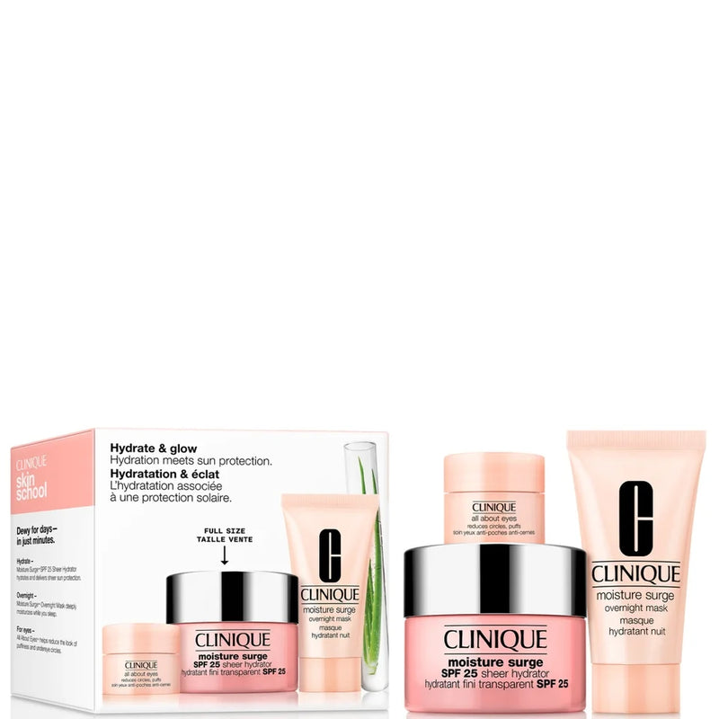 Clinique Skin School Supplies: Hydrate and Glow with SPF Skincare Gift Set